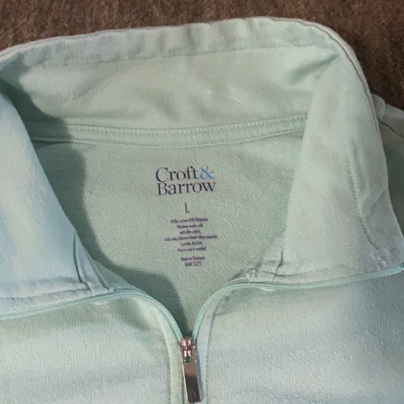 Croft & Barrow half zip up sweater - Picture 2 of 4